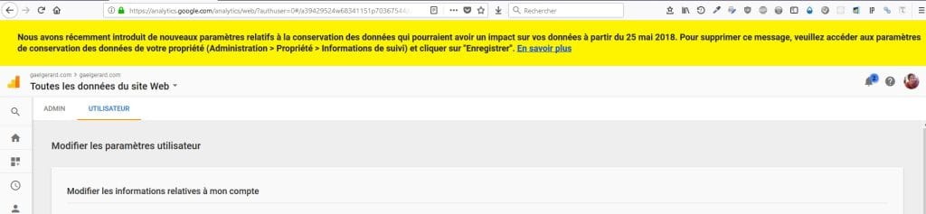 Mise en conformité RGPD Google Analytics va jusqu'au bout