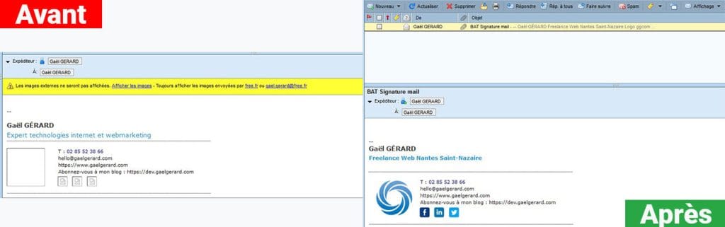 Une signature email professionnelle en 2 étapes